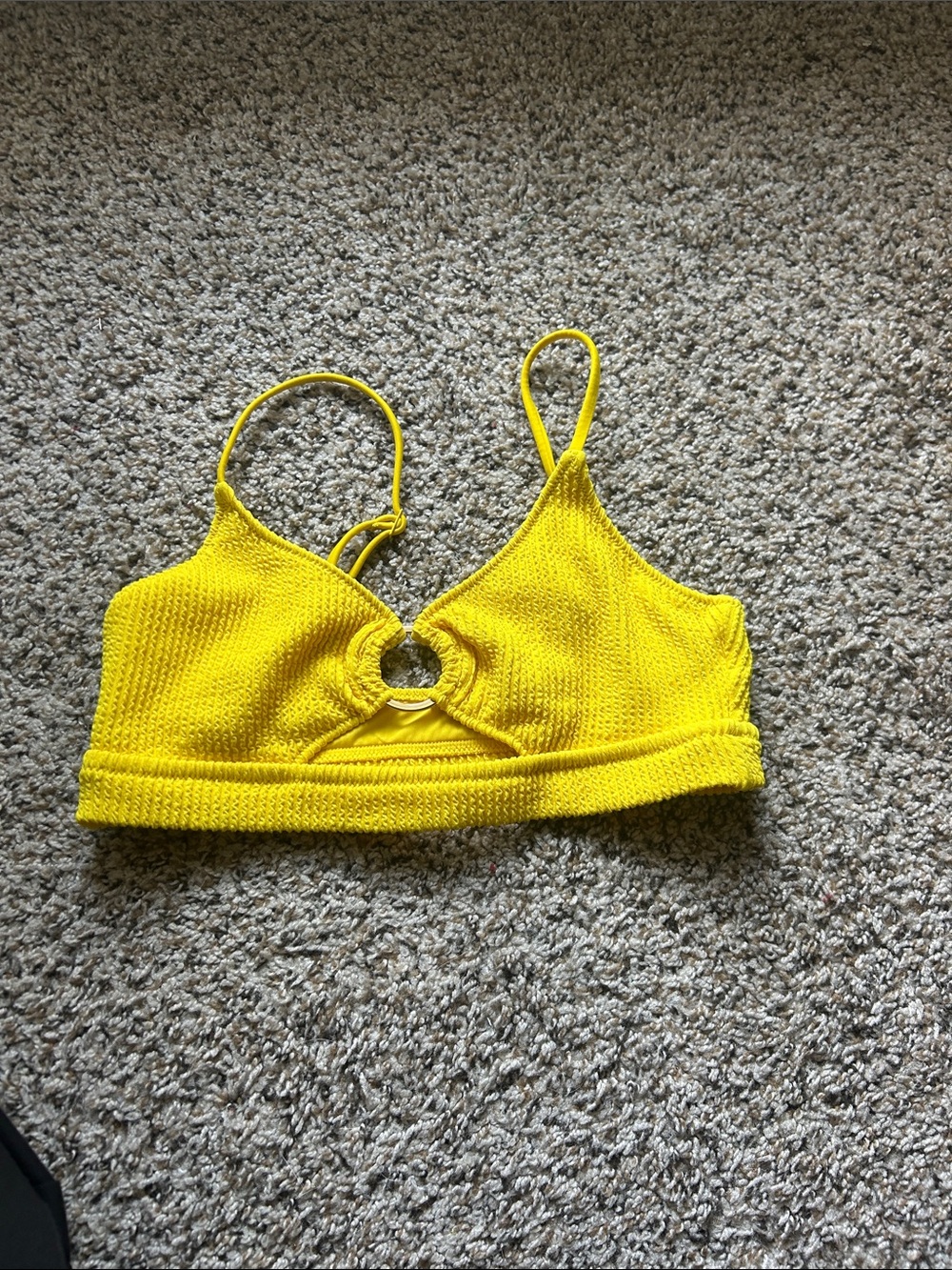 Aerie bikini top yellow